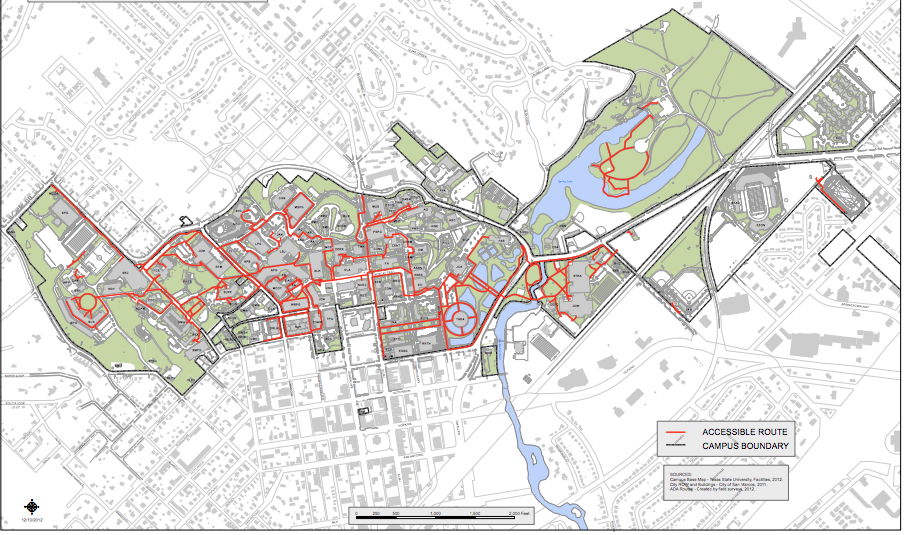 Texas State University Campus Map Using Wheels To Get Around Campus? Better Think Twice. – Texas State  Multimedia Journalism