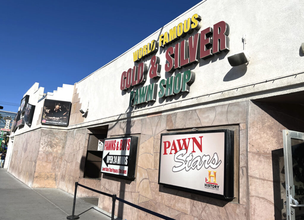 Pawn Stars Exterior Sign In Las Vegas